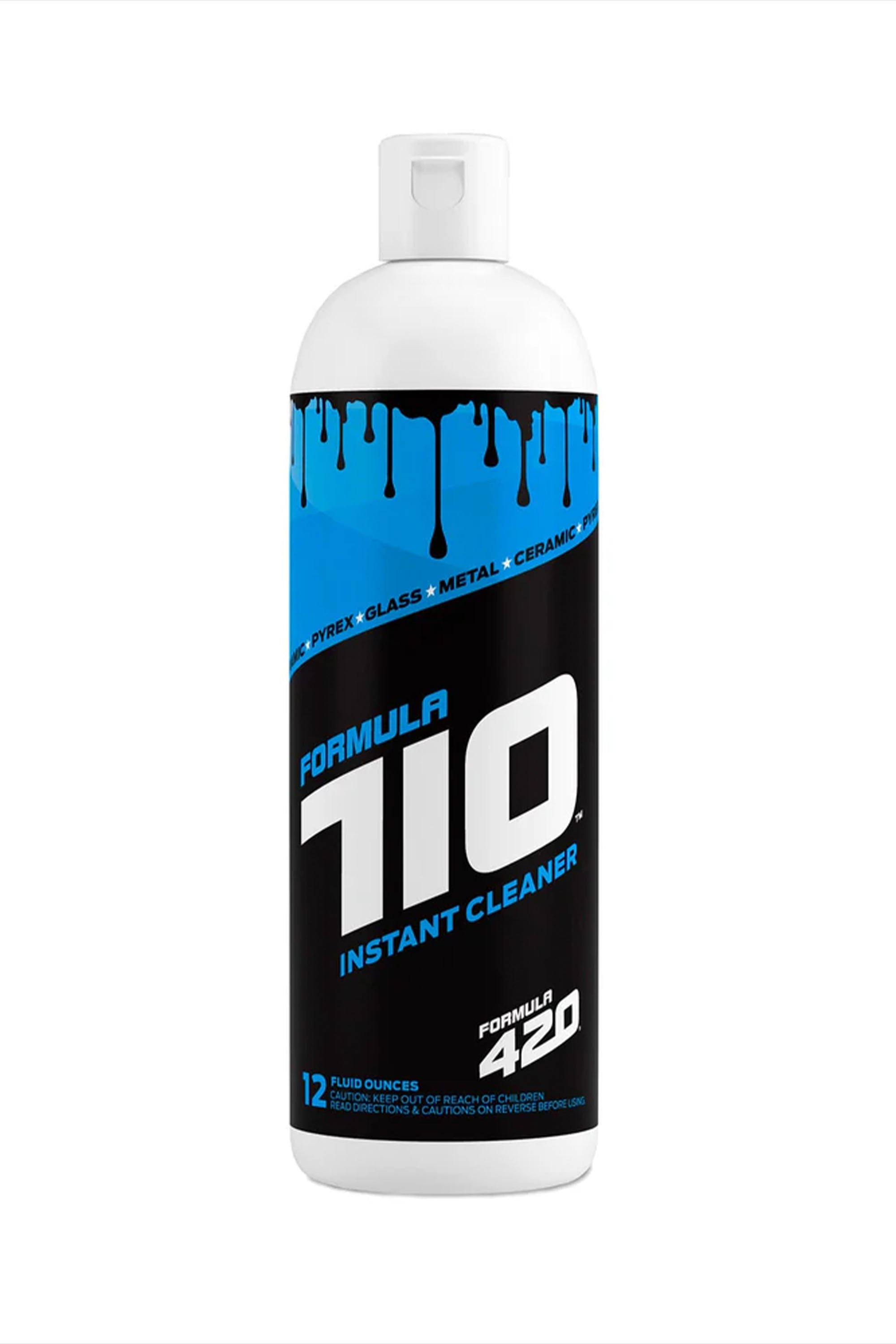 Formula 710 Instant Cleaner 12 oz vertical bottle for wholesale head-shop resale; bold instant-clean callout visible