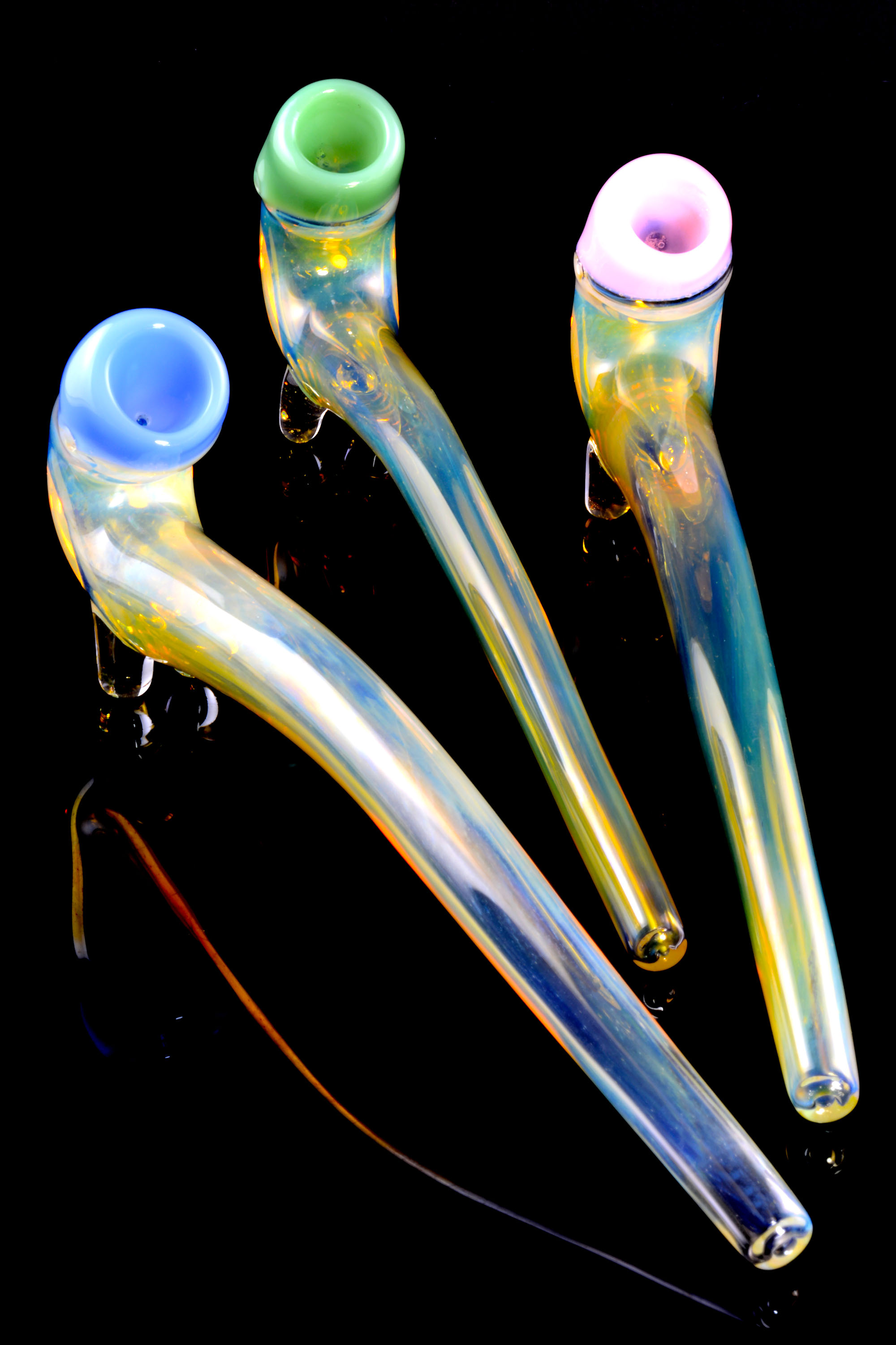 Colored Tube Sherlock Glass Pipes