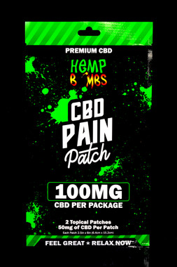 Hemp Bombs Hangover CBD Patches – 25mg of CBD per patch (4 Patches