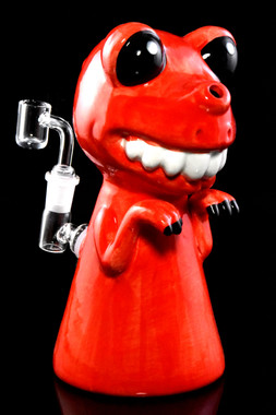 Ceramic Dinosaur Dab Rig - WP2740 | Wholesale T-Rex Water Pipes