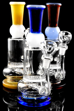 Small Stemless GoG Water Pipe with Honeycomb to Inline Perc - WP2861 ...