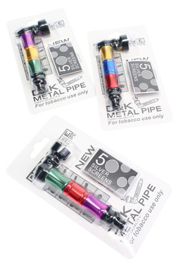 Multicolor Metal Pipe Gift Set with Screens - MP265 | Bulk Metal Pipe ...