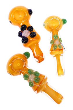 ー品販売  P2996 - Pipe Glass Flower Fumed Gold | Supplies Shop Head Bulk 工芸品