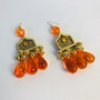 Orange Pendant Earrings