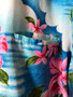 Hawaiian Shirt Azul com Cabanas e Mar