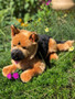 Linda Laying German Shepherd Plush Dog