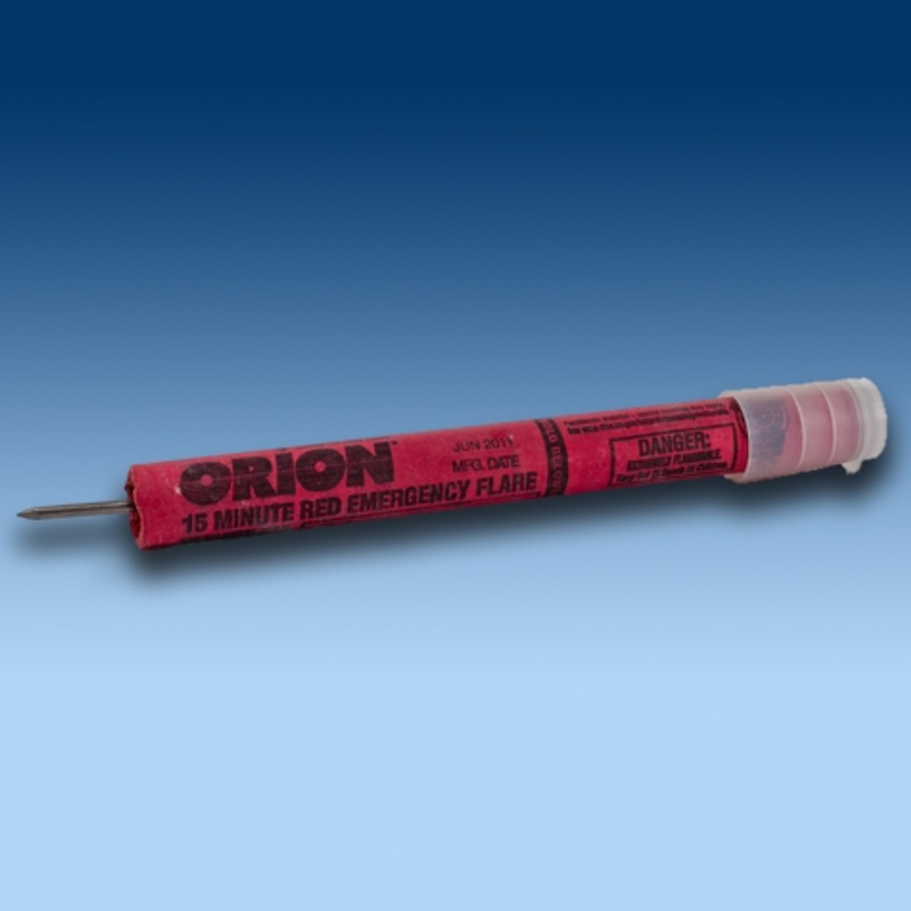 Orion 2715 Red Waxed Plastic Cap Spike Emergency Road Flare - Western Safety