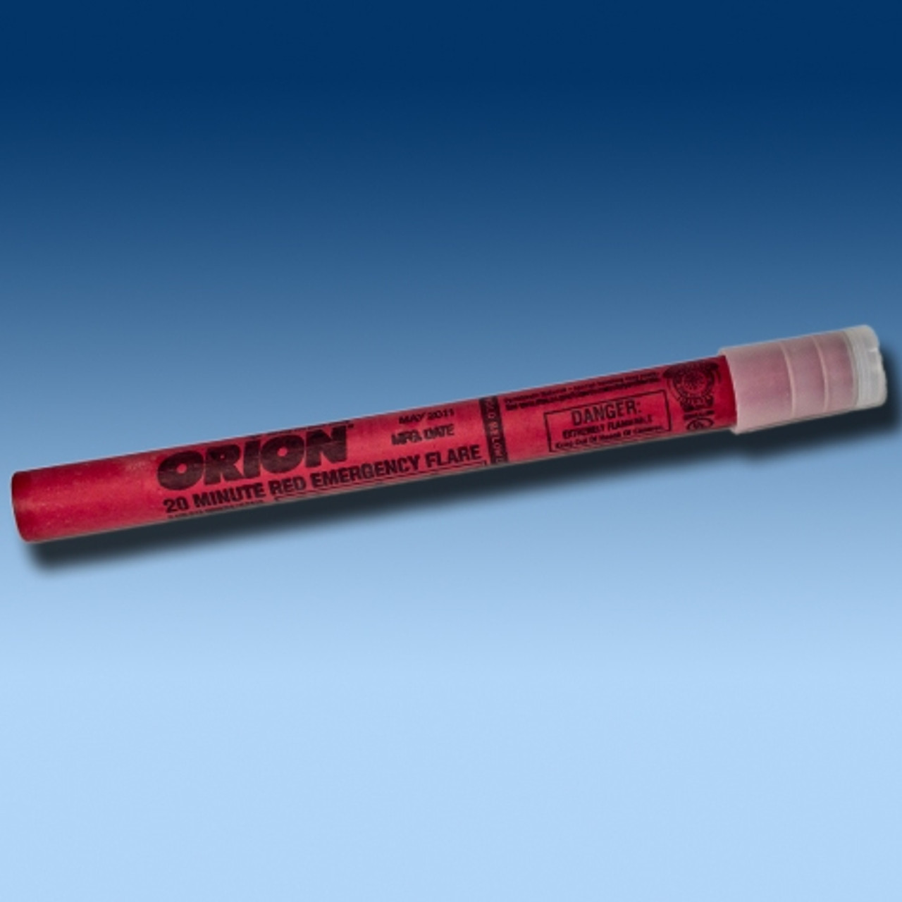 Orion 7200 Red Waxed Plastic Cap Spikeless Emergency Road Flare