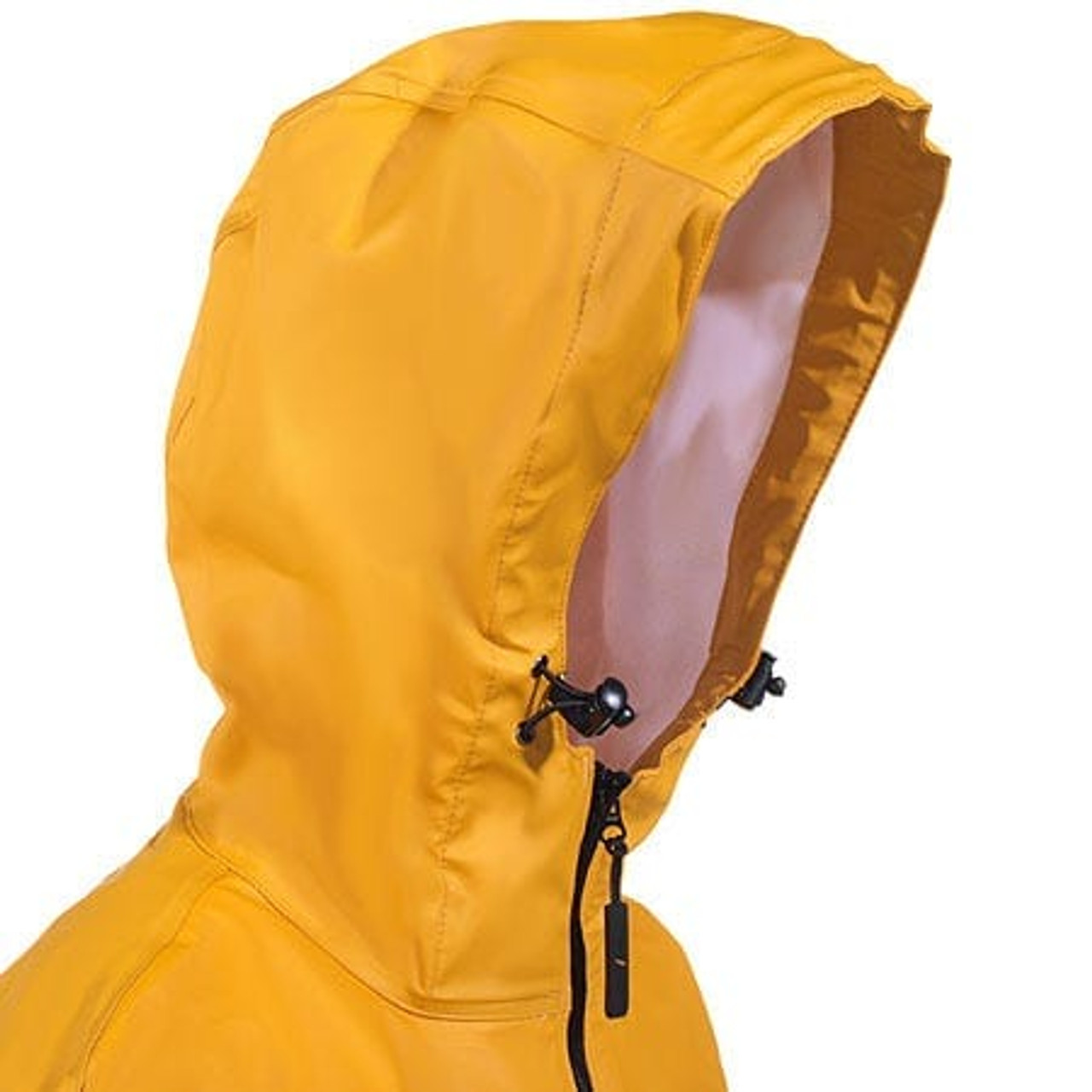 Helly-Hansen Workwear Roan Waterproof Anorak Jackets for Men  Made of Heavy-Duty High-Mobility Protective PVC-coated Polyester,  Ochre/Black - Small: Outerwear: Clothing, Shoes & Jewelry