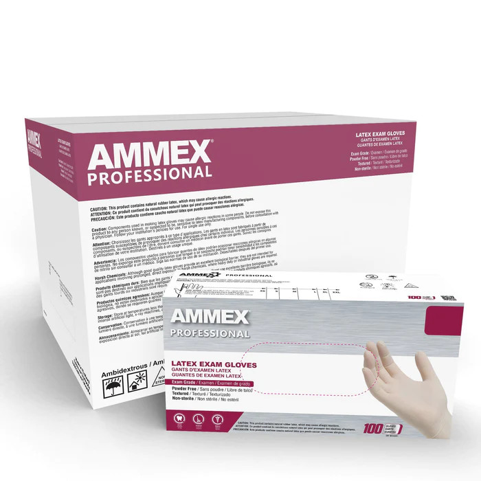 Ammex Professional GPPFT NonSterile Exam Gloves Sold By 10/Box