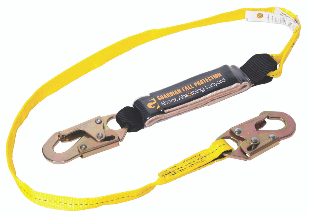 Guardian 01251 3' Single Leg Non-Shock Absorbing Lanyard with Rebar Hook