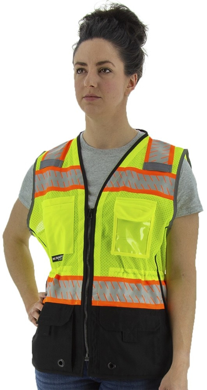 1pc 5cm Highly Visible Fluorescent Orange Polyester Safety Reflective Vest  For Cycling, Running And Outdoor Activities | SHEIN