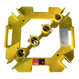 KStrong Guardrail 4-way Baseplate with Powder Coated Steel and Locking Pins