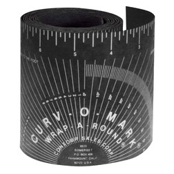 SureWerx Jackson Safety® Flexible Gasket Wrap-A-Round Pipe Ruler, Multiple Sizes and Colors Available