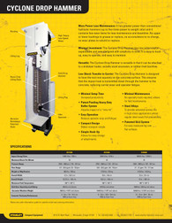 Stanley Cyclone Drop Hammer (DH3500) Spec sheet page 2