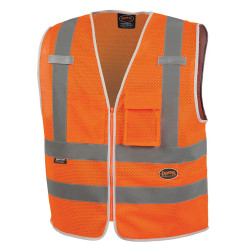 SureWerx Pioneer® 100% Tricot Polyester Mesh Safety Vest, Multiple Sizes and Colors Available