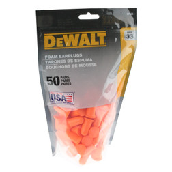 Radians DEWALT® DPG63BG50 Bell Shape Uncorded Lightweight Disposable Foam Earplugs