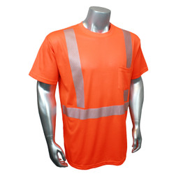 Radians Radwear® USA Original Breezelight II HV-XTS-AR-P Short Sleeve Safety T-Shirt, Multiple Sizes Available