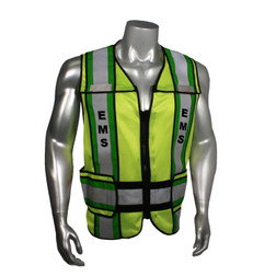 Radians Radwear® USA LHV-207-4C-EMS EMS Safety Vest, Multiple Sizes Available