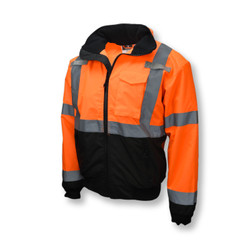 Radians SJ110B-3ZOS Two-in-One High-Visibility Bomber Safety Jacket