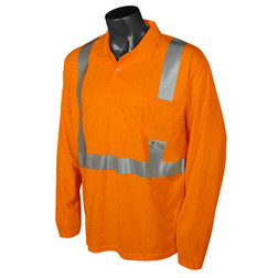 Radians ST22-2POS High-Visibility Long Sleeve Safety Polo Shirt, Multiple Sizes Available