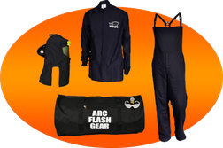 Arc Rated Safety JABHDFL0143CKIT 40 Cal Economy Bag Safety Clothing Kit, Hood with Fan and Light