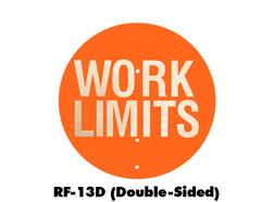 Nolan Signal Flag "Work Limits" (Double-Sided) Retro-Reflective, Orange: RF-13D