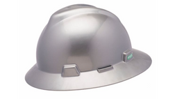 MSA 10019548 V-Gard® Full Brim Hard Hat, Multiple Suspension Type Values Available - Each