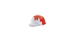 MSA 10050613 V-Gard® Canadian Freedom Front Brim Hard Hat, Multiple Color Values Available - Each