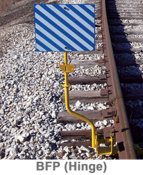 Nolan Flag Staff Hinged Type, Blue: BFC