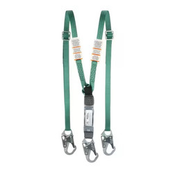 MSA 10191756 V Twin Leg Adjustable Shock Absorbing Lanyard - Each