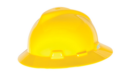 MSA 454730 V-Gard® Full Brim Hard Hat, Multiple Color Values Available - Each