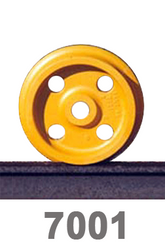 Nolan Rail Wheel, Extra Heavy Duty/Tapered/Insulated: 7001-50TI