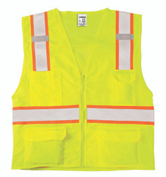 Kishigo 1163 6 Pockets Safety Vest, Multiple Sizes Available