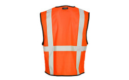 Kishigo 1192 6 Pockets Zipper Economy Safety Vest, Multiple Sizes Available