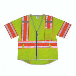 Kishigo Premium Brilliant Series 1573 5 Pockets Ultimate Reflective Safety Vest, Multiple Sizes Available