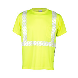 Kishigo Premium Black Series 9114 1 Pocket Safety T-Shirt, Multiple Sizes Available