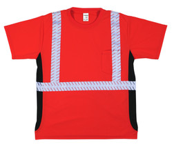 Kishigo Premium Black Series 9700 1 Pocket Safety T-Shirt, Multiple Sizes Available