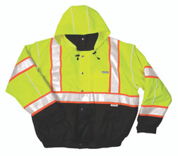 Kishigo Premium Brilliant Series JS119 5 Pockets Bomber Jacket, Multiple Sizes Available