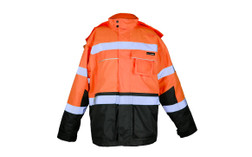 Kishigo Premium Black Series JS140 7 Pockets Parka, orange