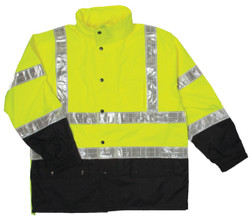 Kishigo RWJ100 3 Pockets Storm Stopper Pro Rainwear Jacket, Multiple Sizes Available