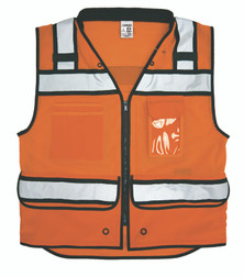 Kishigo S5005 7 Pockets High Performance Surveyors Vest, Multiple Sizes Available