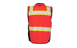 Kishigo Premium Black Series S5702 11 Pockets Surveyors Vest, back