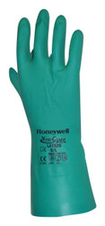 Honeywell North LA102G Nitriguard Plus Series Unflocked Chemical Resistant Gloves, Multiple Size Values Available