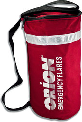 Orion 7830 Red Denier Nylon with PVC Insert Heavy Duty Flare Storage Bag, Multiple Duration, Capacity Values Available - 6/Pack
