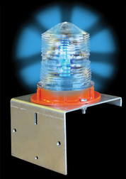 Aldon 4015-31 Solar Flashing Light, blue ght