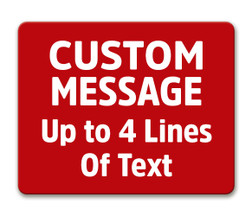 Aldon 4015-CUST Warning Sign, Multiple Legend, Length of line Values Available