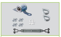 SAFEWAZE 019-8032 Horizontal Cable Lifeline Installation Kit