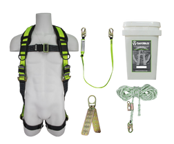 SAFEWAZE FS120 Roofing Fall Protection Harness Kit