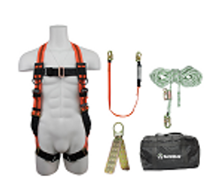 SAFEWAZE FS121-E Basic Roofer's Fall Protection Harness Kit